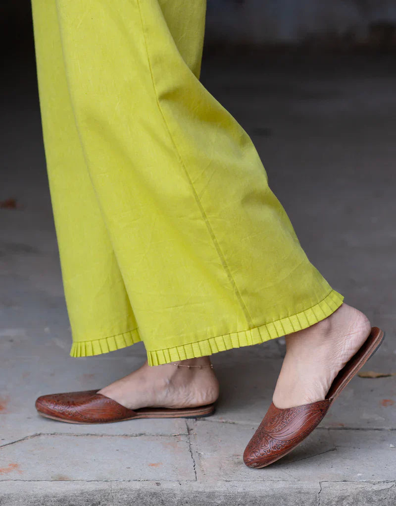 Lemon Yellow Cotton Co-ord Set