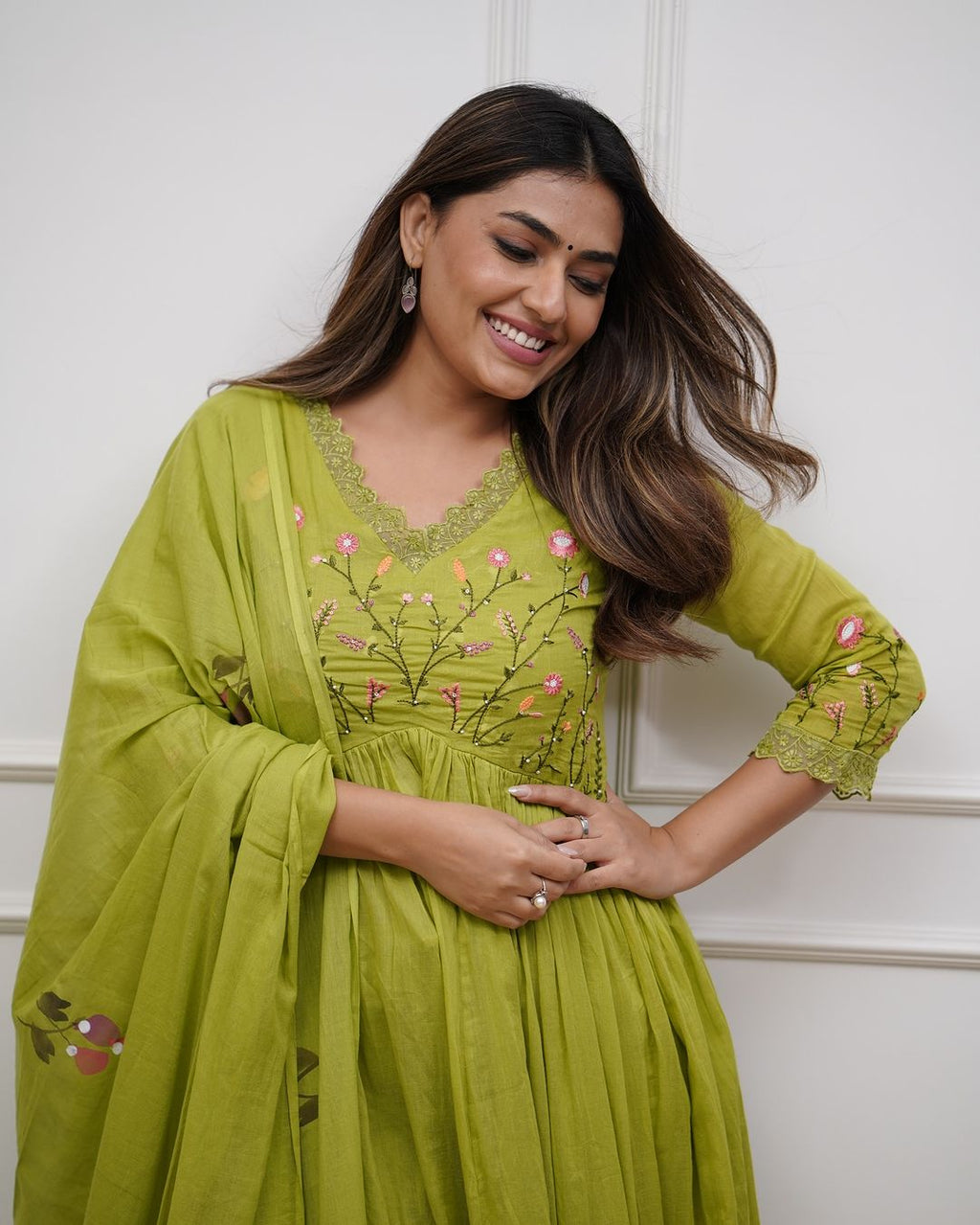 Beautiful embroidery and sequence work Set For Women